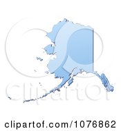 Clipart Gradient Blue Alaska United States Mercator Projection Map Royalty Free CGI Illustration by Jiri Moucka