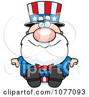 Clipart Sitting Uncle Sam Royalty Free Vector Illustration