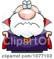Clipart Mad Bald Wizard Royalty Free Vector Illustration