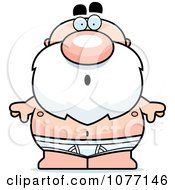 Clipart Shocked Senior Bald Man In Underwear Royalty Free Vector Illustration by Cory Thoman