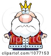 Clipart Mad Royal King Royalty Free Vector Illustration