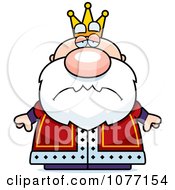 Clipart Sad Royal King Royalty Free Vector Illustration