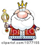 Poster, Art Print Of Royal King Holding A Scepter