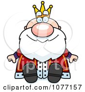 Clipart Sitting Royal King Royalty Free Vector Illustration