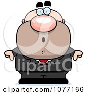 Clipart Shocked Businessman In A Suit Royalty Free Vector Illustration