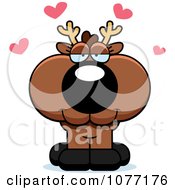 Clipart Cute Deer In Love Royalty Free Vector Illustration