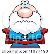 Clipart Mad Bald Super Senior Man Royalty Free Vector Illustration