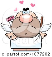 Clipart Mad Valentines Day Cupid Royalty Free Vector Illustration