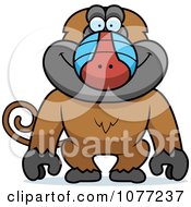 Clipart Baboon Monkey Royalty Free Vector Illustration