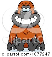 Sitting Orangutan Monkey by Cory Thoman