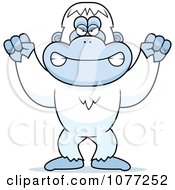 Clipart Mad Yeti Abominable Snowman Monkey Royalty Free Vector Illustration by Cory Thoman