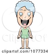 Clipart Senior Granny Woman In A Bathing Suit Royalty Free Vector Illustration by Cory Thoman