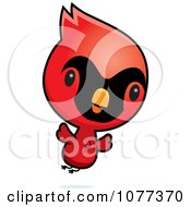 Poster, Art Print Of Cute Red Baby Cardinal Chick Flying