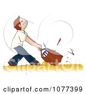 Poster, Art Print Of School Boy Dragging A Heavy Backpack