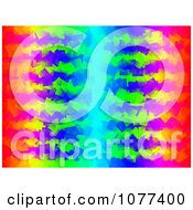 Poster, Art Print Of Funky Red Yellow Green And Blue Background
