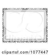 Clipart Black And White Decorative Frame Border Royalty Free Vector Illustration