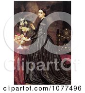 Poster, Art Print Of Painting Of A Woman And Flowers Mrs James Guthrie By Frederic Lord Leighton