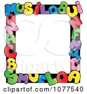 Poster, Art Print Of Colorful Letter School Frame