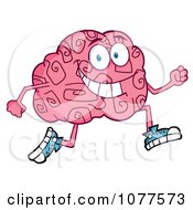 Poster, Art Print Of Brain Character Jogging
