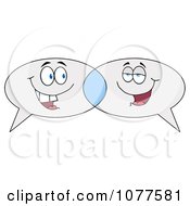 Poster, Art Print Of Speech Balloon Characters Chatting
