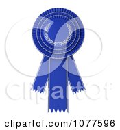 3d Blue Rosette Award Ribbon