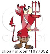 Clipart Devil With Hooves Royalty Free Vector Illustration by toonaday