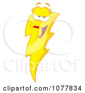Clipart Female Lightning Bolt Royalty Free Vector Illustration
