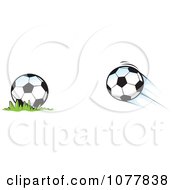 Clipart Soccer Balls Royalty Free Vector Illustration by jtoons