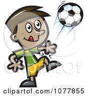 Poster, Art Print Of Boy Soccer Player 3