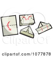 Poster, Art Print Of Sailboat Paper Folding Guide