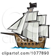 Poster, Art Print Of Pirate Sailing Ship