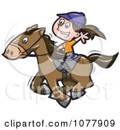 Girl Riding A Horse