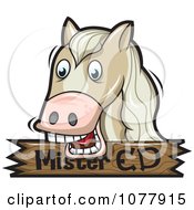 Poster, Art Print Of Horse Over A Mister Ed Sign