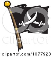 Poster, Art Print Of Crossed Swords Jolly Roger Pirate Flag