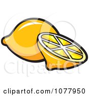 Clipart Secret Message Lemon Royalty Free Vector Illustration