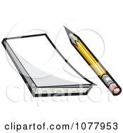 Poster, Art Print Of Pencil And Note Pad