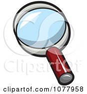Clipart Spy Gear Magnifying Glass Royalty Free Vector Illustration