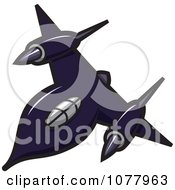 Clipart Spy Jet Royalty Free Vector Illustration