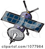 Clipart Spy Satellite Royalty Free Vector Illustration
