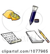Clipart Secret Messages Royalty Free Vector Illustration