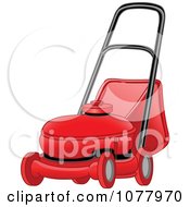 Poster, Art Print Of Red Landscaping Lawn Mower