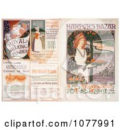 Poster, Art Print Of Front And Back Covers Of HarperS Bazar Thanksgiving Of 1894 Magazine