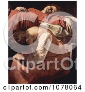 Woman Mourning At The Bedside During The Death Of The Virgin