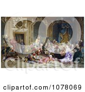 Poster, Art Print Of Parrots And Entertainers Performing For Empress Anna Anna Of Russia Queen Anna