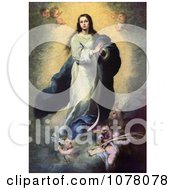 Mother Of Jesus Mary As The Immaculate Conception Royalty Free Historical Clip Art by JVPD #COLLC1078078-0002