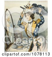 Poster, Art Print Of Woman Wearing Warship As Hat