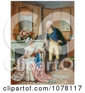 Poster, Art Print Of Betsy Ross Sewing The Flag