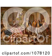 Poster, Art Print Of The Birth Of Old Glory Betsy Ross Flag