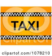 Poster, Art Print Of Gradient Orange Taxi Background