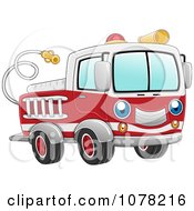 Blue Eyed Fire Truck Character